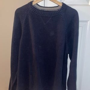 Eddie Bauer Large Navy Sweater Crew Neck